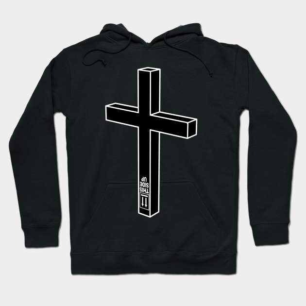 Upside down cross hoodie store